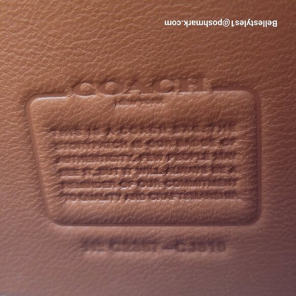 COACH Bandit Signature Jacquard & Glovetanned Leather BELT Bag-Cocoa Black⭐ - Picture 15 of 16